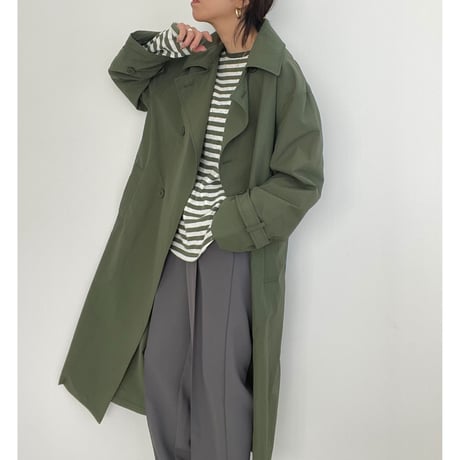 cotton  slab border tee【K2-231113 】