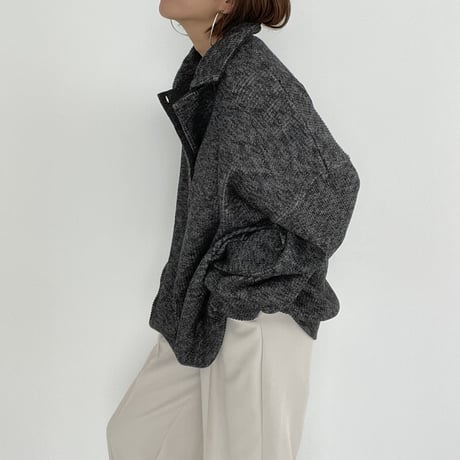 henry neck loose knit【K2-22318】