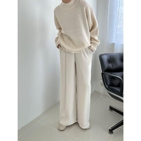 pin tuck drop pants【K1-23439】