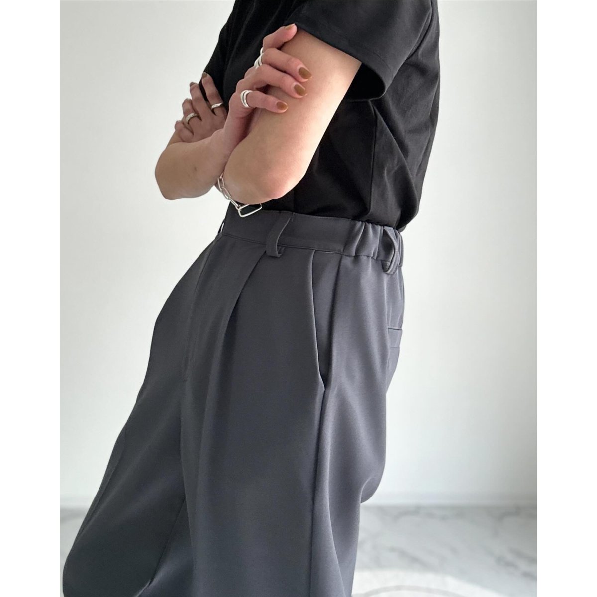 tuck straight slacks【K2-242310】 | kizuki tuck straight slacks【K2-242310】 | kizuki