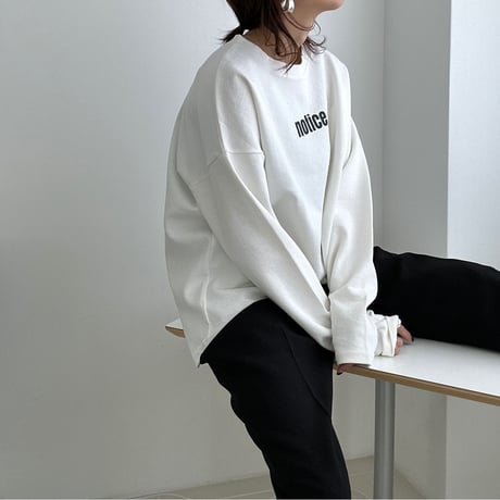″notice″ long tee【K2-231121】