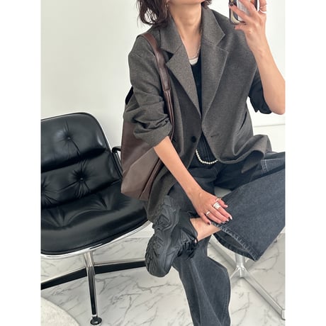 houndstooth jacket【K2-24428】