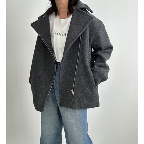 wool middle coat【K2-23426】