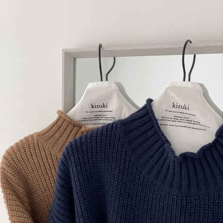 edge curl knit【K1-223113】