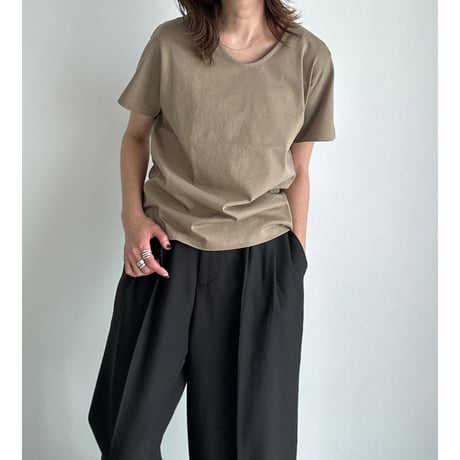 U neck tee【K2-241130】