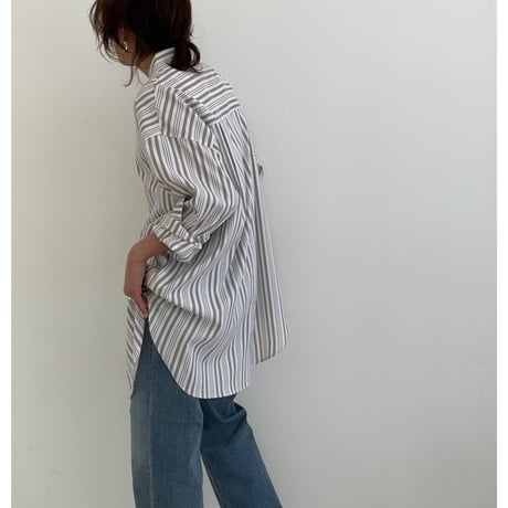 over stripe shirt【K2-231114】
