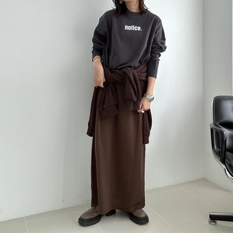 ″notice″ long tee【K2-231121】