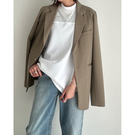 offneck georgette tee【K2-242137】