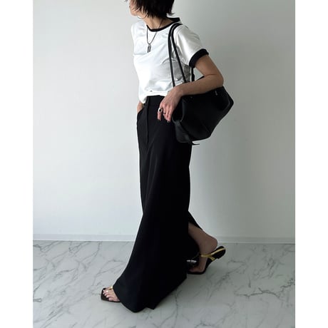 layered bicolor tee【K2-251146】