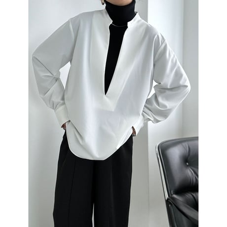 sharp slit blouse【K1-234126】