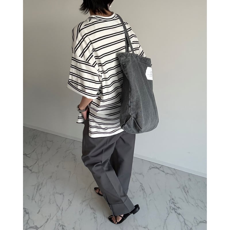 random border tee【K2-261160】 | kizuki