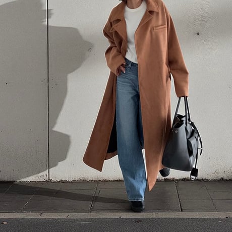 stand collar suede coat【K5-254211】