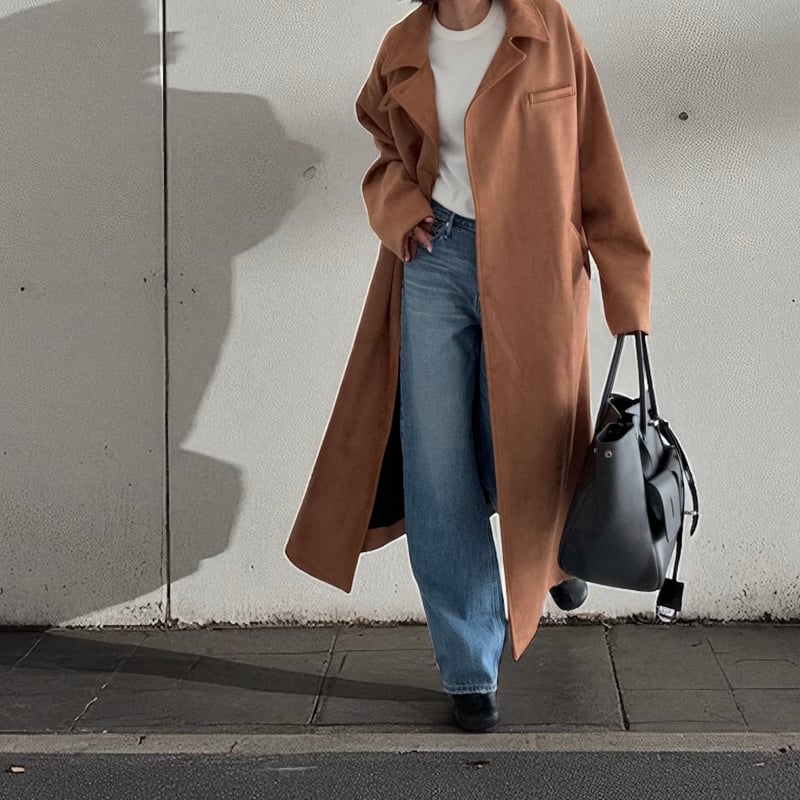 stand collar suede coat【K5-254211】 | kizuki