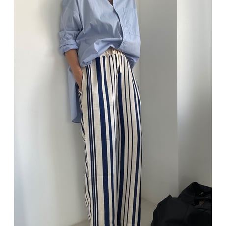 random stripe pants【K2-22233】