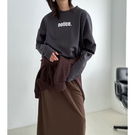 ″notice″ long tee【K2-231121】