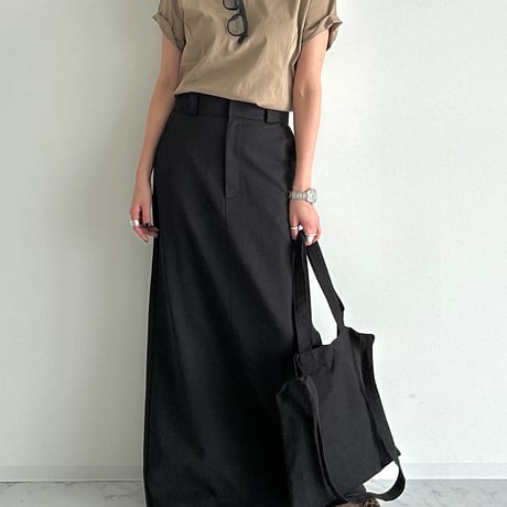 chino long skirt【K2-251314】
