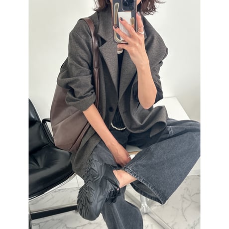 houndstooth jacket【K2-24428】