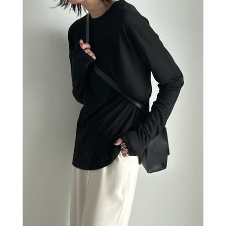 soft touch sheer cutsew【K2-241136】