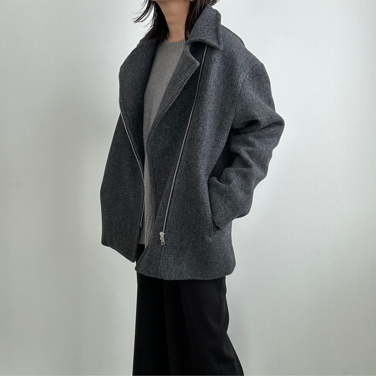 wool middle coat【K2-23426】 | kizuki wool middle coat【K2-23426】 | kizuki