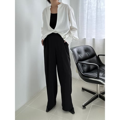 pin tuck drop pants【K1-23439】