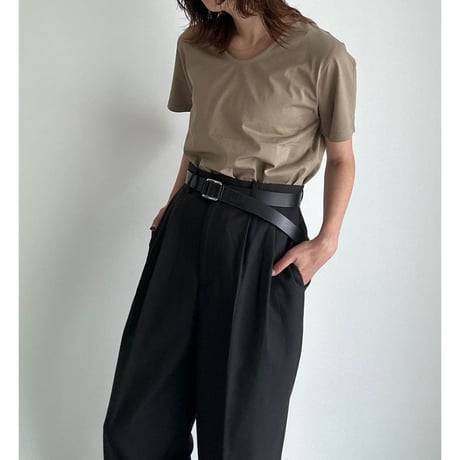 U neck tee【K2-241130】