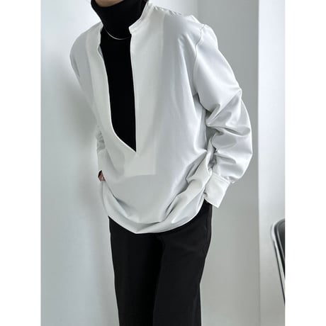 sharp slit blouse【K1-234126】