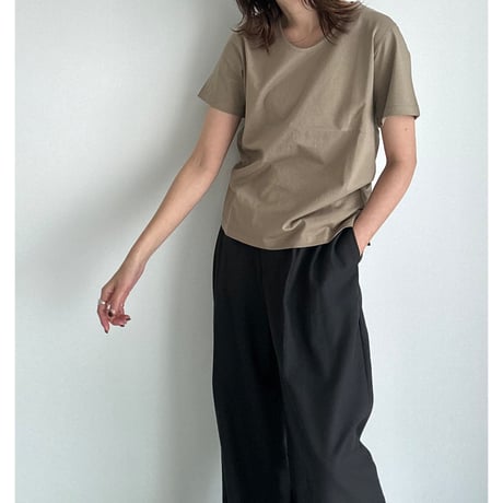U neck tee【K2-241130】