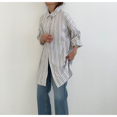 over stripe shirt【K2-231114】