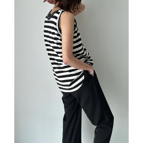 border loose tank top【K2-242142】