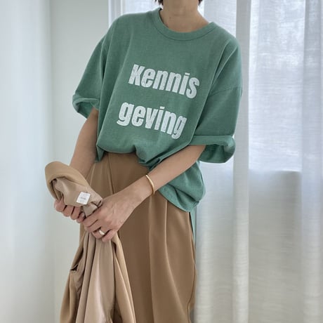 "kennis geving" tee【K2-22216】