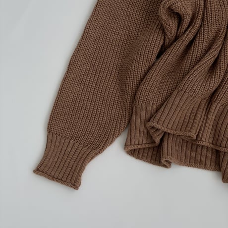 edge curl knit【K1-223113】