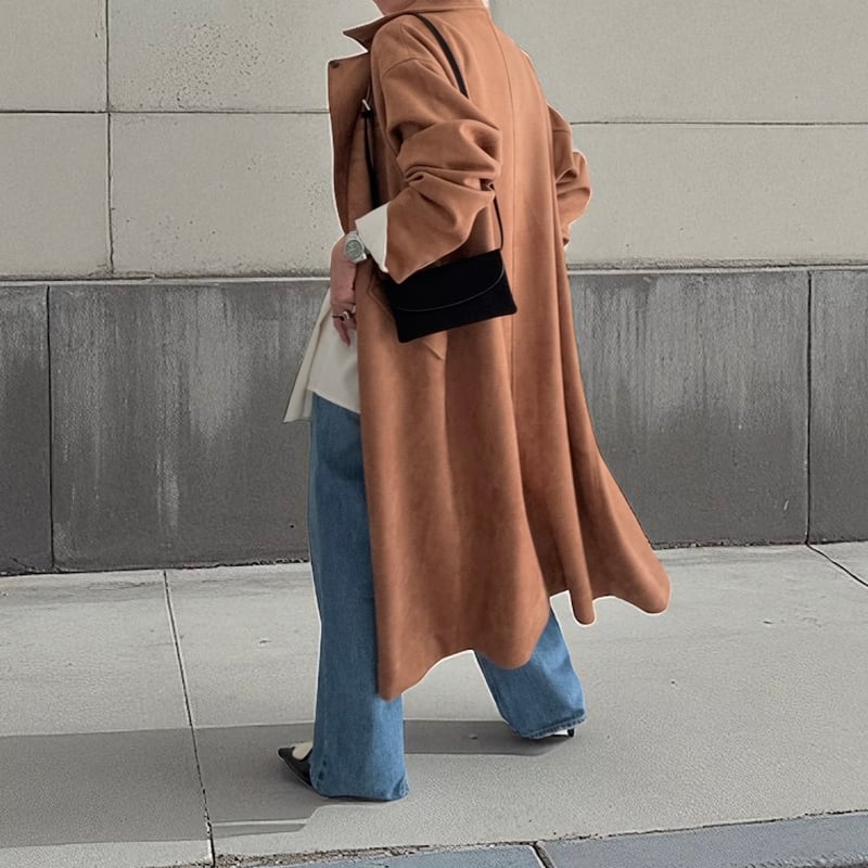stand collar suede coat【K5-254211】 | kizuki