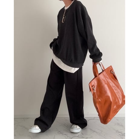crew neck waffle po【K2-254156】