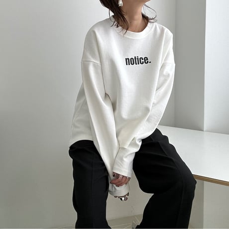 ″notice″ long tee【K2-231121】