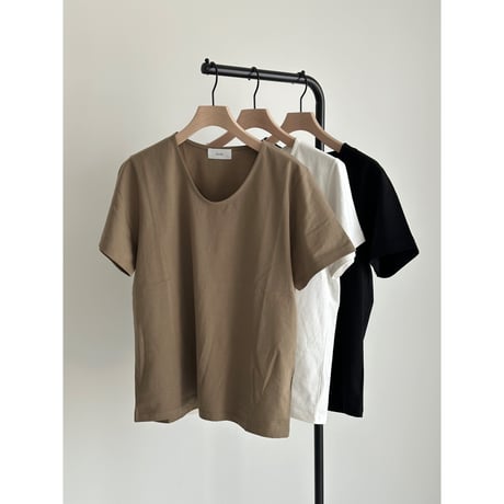 U neck tee【K2-241130】