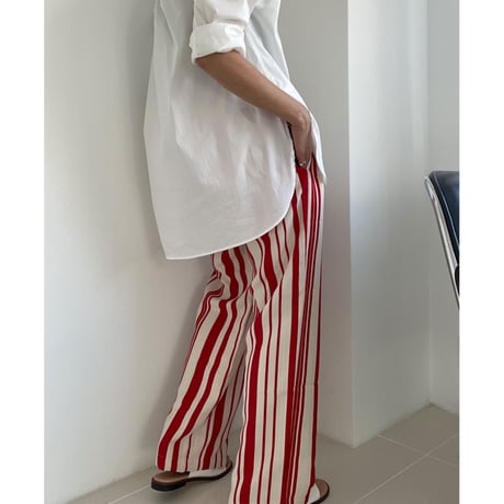 random stripe pants【K2-22233】