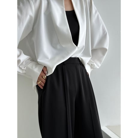pin tuck drop pants【K1-23439】