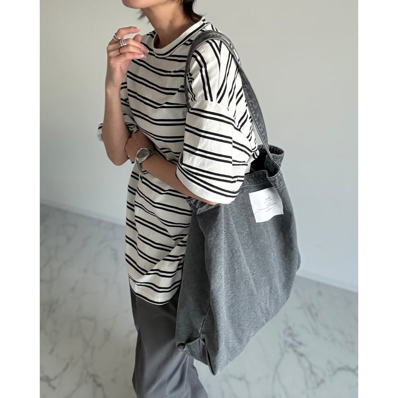 random border tee【K2-261160】 | kizuki