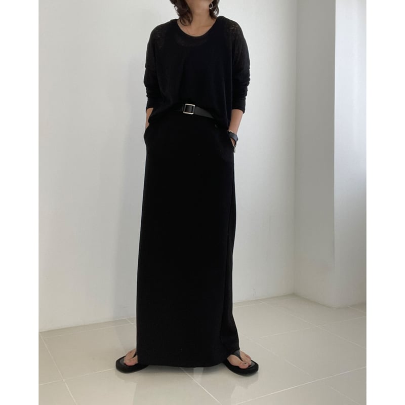 bonding skirt╱black【K1-23137】 | kizuki