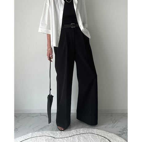 tuck straight slacks【K2-242310】