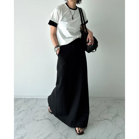layered bicolor tee【K2-251146】