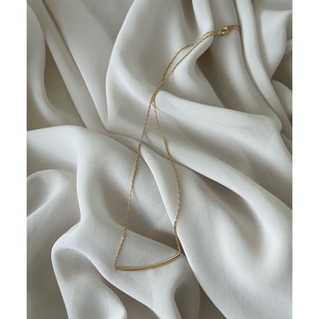 18k  classic pipe necklace
