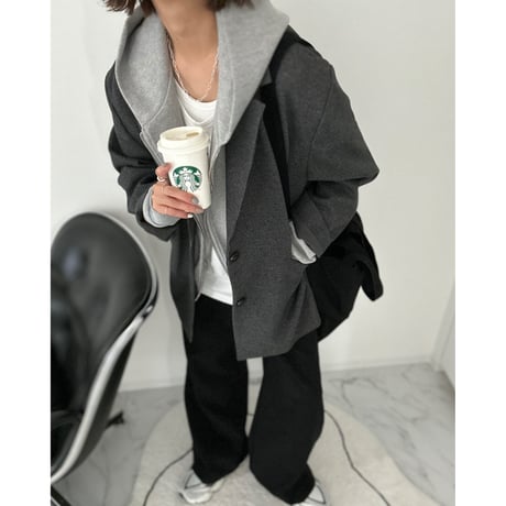 houndstooth jacket【K2-24428】