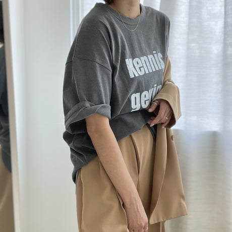 "kennis geving" tee【K2-22216】