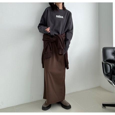 ″notice″ long tee【K2-231121】