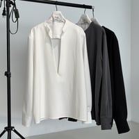 sharp slit blouse【K1-234126】