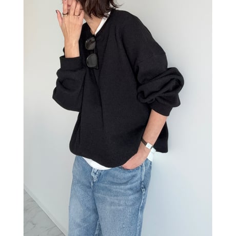 crew neck waffle po【K2-254156】