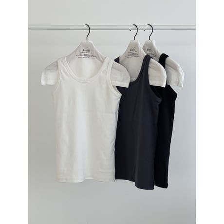 本日発送 andmary Angie ribbon tank ANGIE tシャツ タンクレイヤード リブ シアー トップス