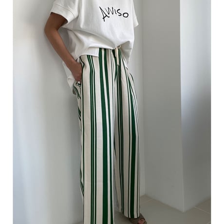 random stripe pants【K2-22233】