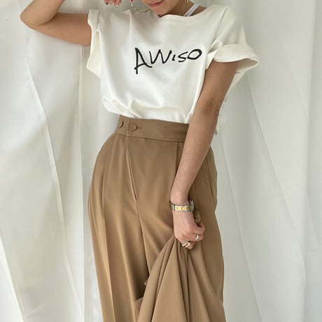 "AVVISO" logo tee【K2-22112】